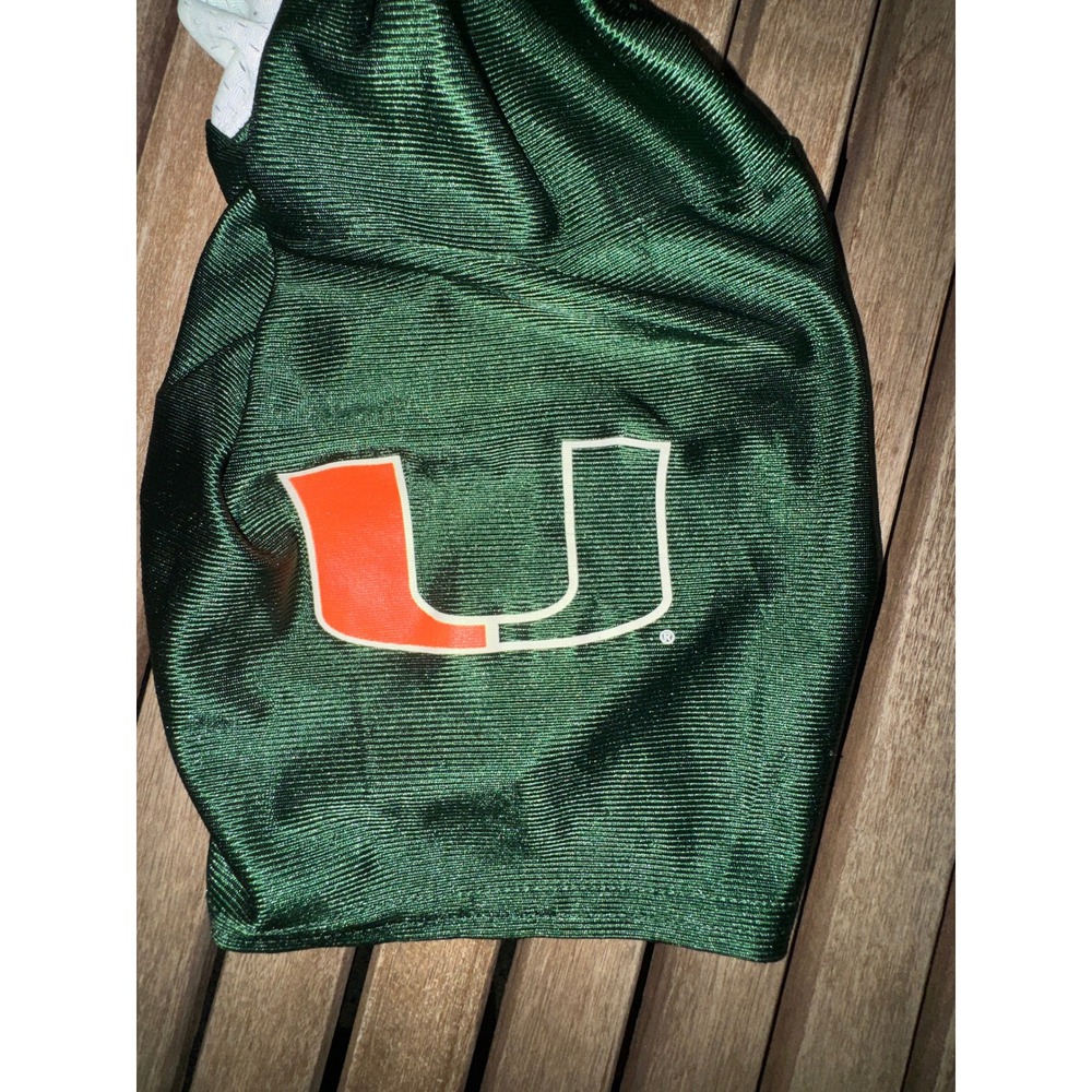 Vintage Miami Hurricanes Canes #1 Fade Mesh Football Jersey Youth L 14-16 - Picture 9 of 9